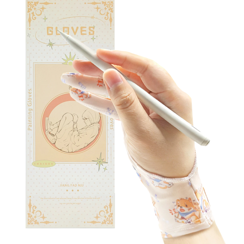 Smart Pen Digital - Dreilagiger rutschfester Handschuh für IPad/Grafik-Zeichentabletts HUION/WACOM/XP-PEN,