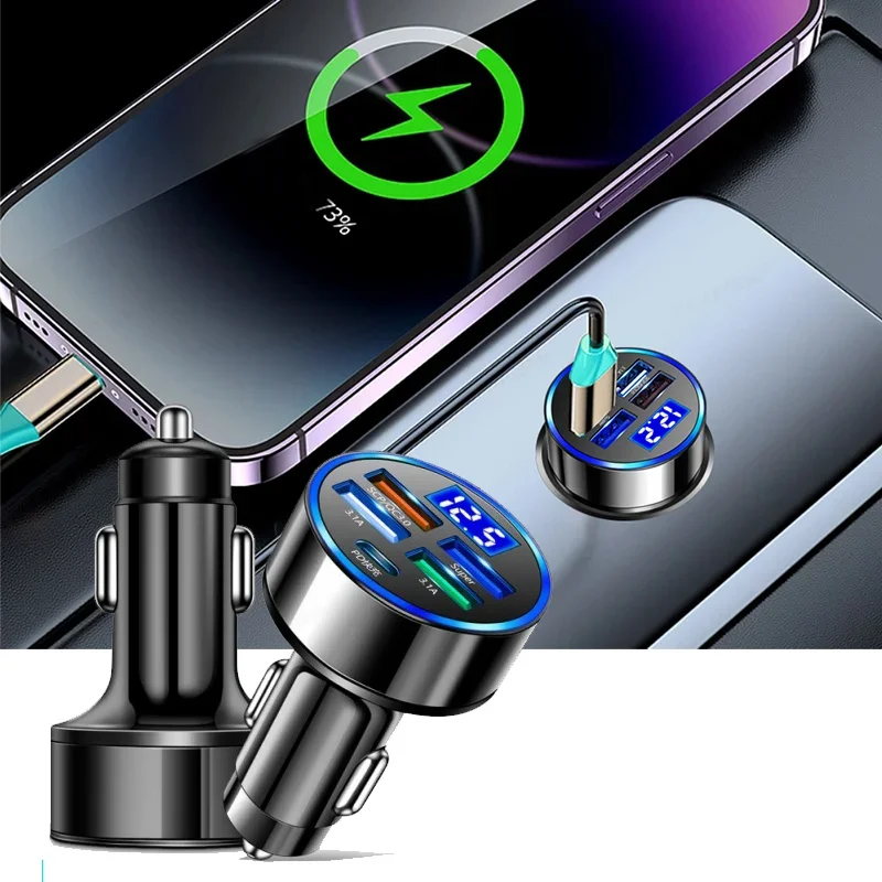 Election Electronics & Gadgets Store Woocommerce Theme - Auto 250W Superschnellladegerät 5-in-1-Adapter Ladekopfkonverter 4USB