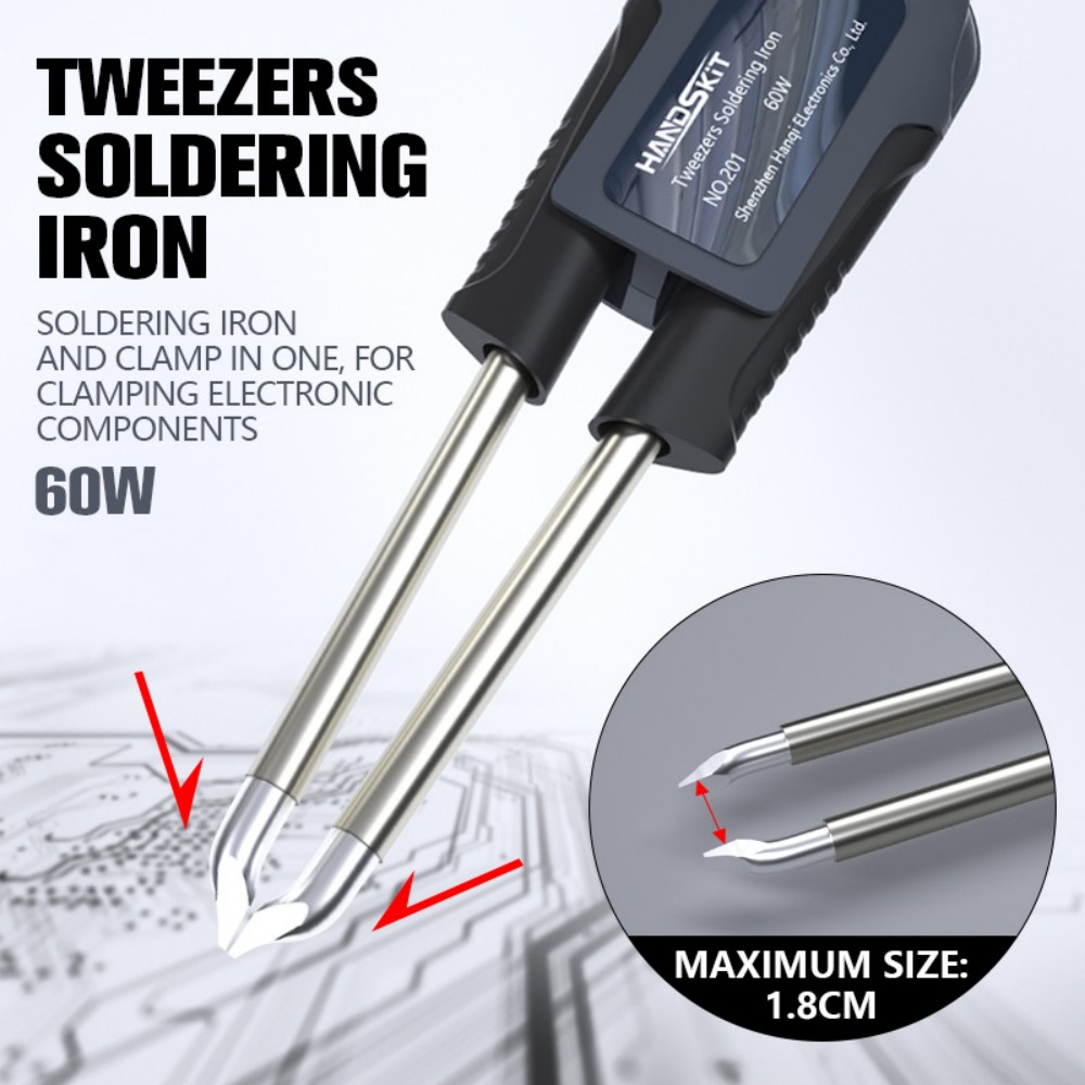 Electronics Stuff - T12 Löt-Pinzettengriff – Zweikanal-Temperaturregelung SMD-Lötgriff Professionelles