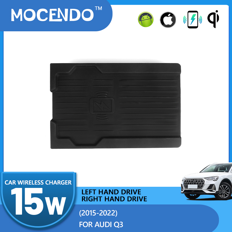 Wireless Phone Charger Pad - Kabelloses Autoladegerät 15W Schnelllade-Pad für Audi