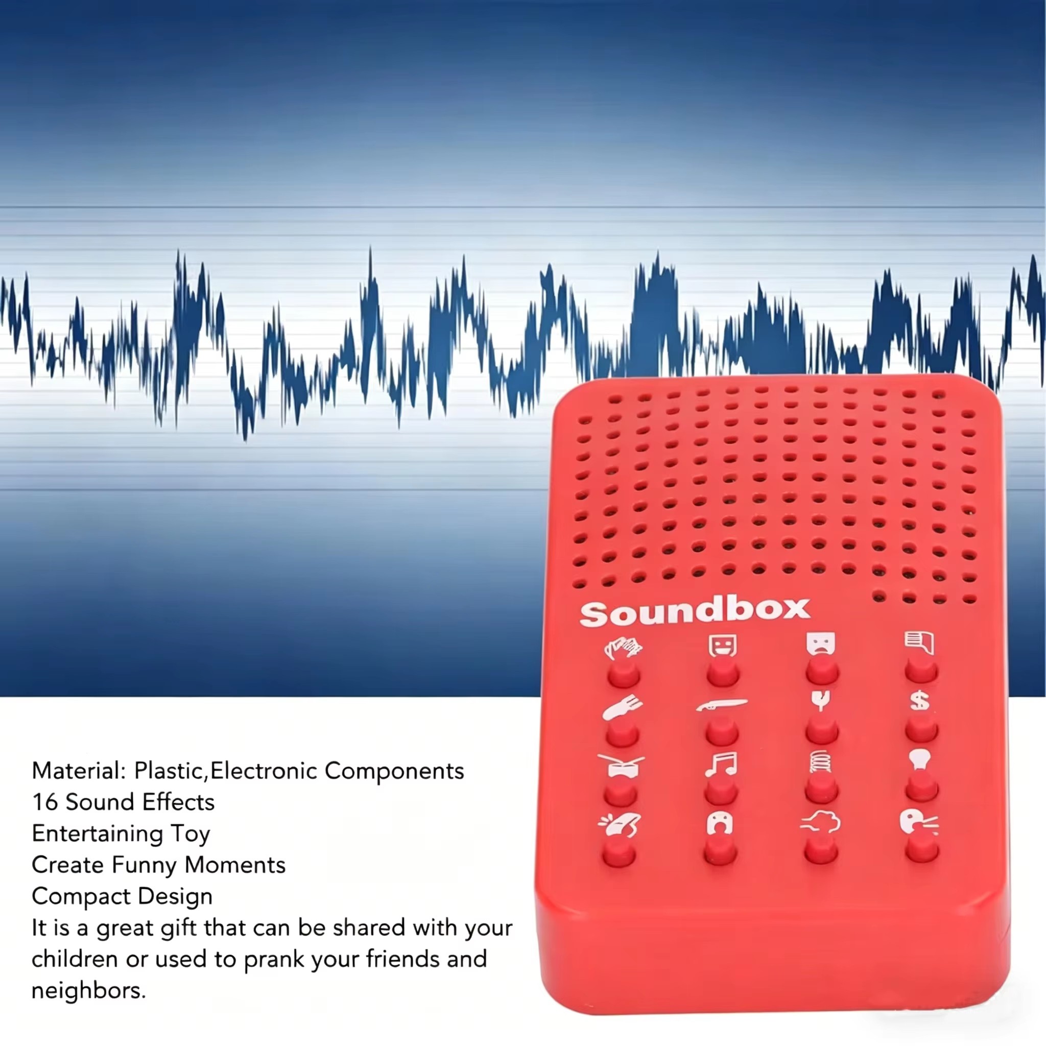 Electronics Gadgets For Gift - Kompakte Lustige Geräuschmaschine mit 16 Soundeffekten,