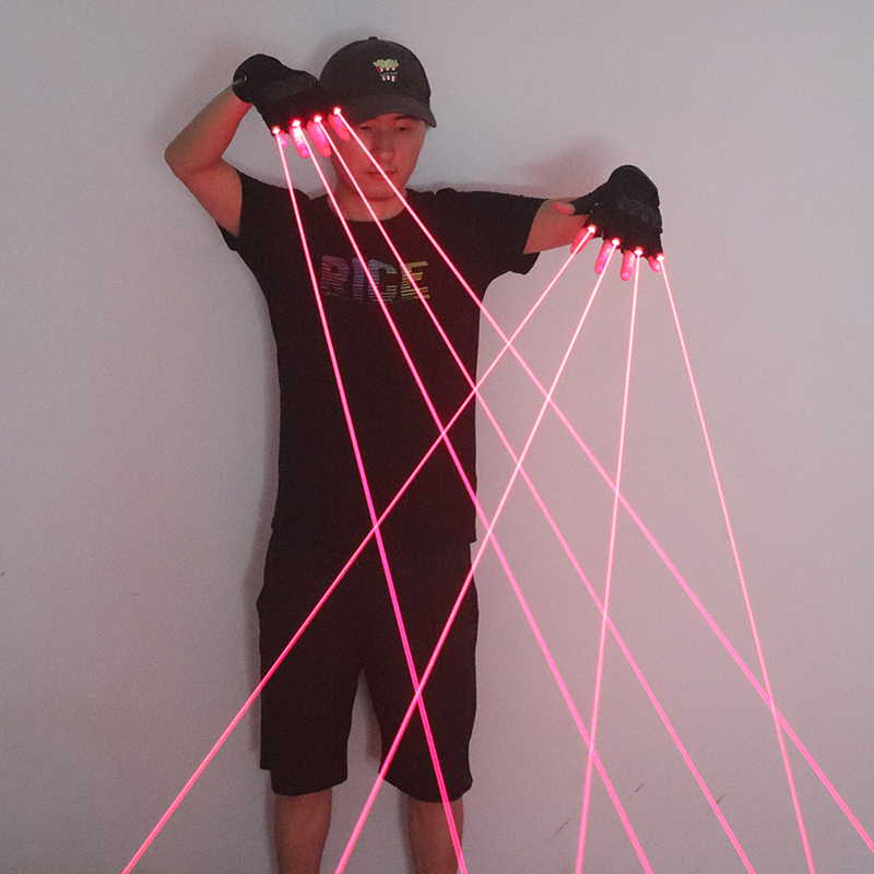 650 nm rote Laserhandschuhe, B – Led Gloves Music Bewertung und Preis