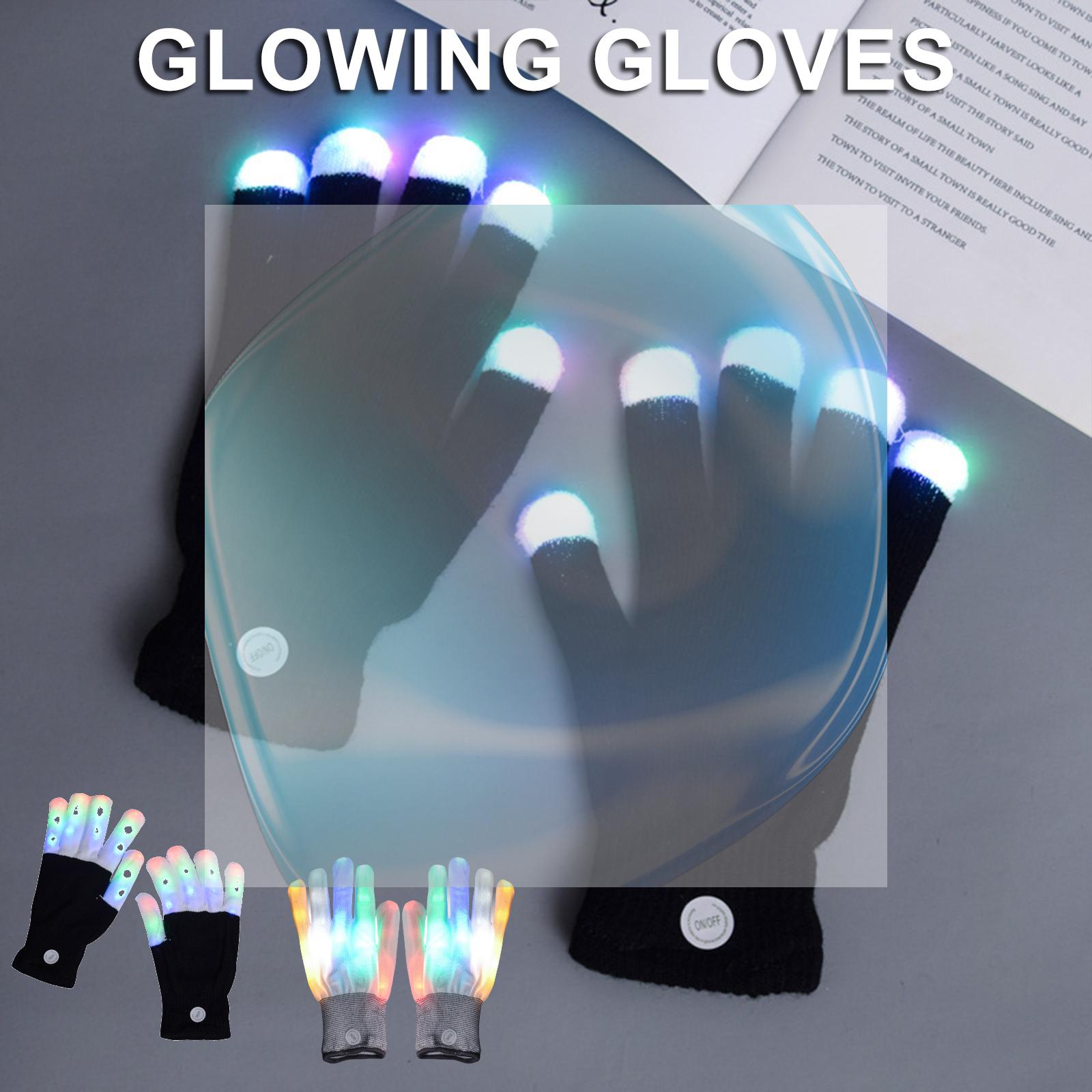 LED Blinkende Finger-Leuchthan – Led Gloves Music Bewertung und Preis