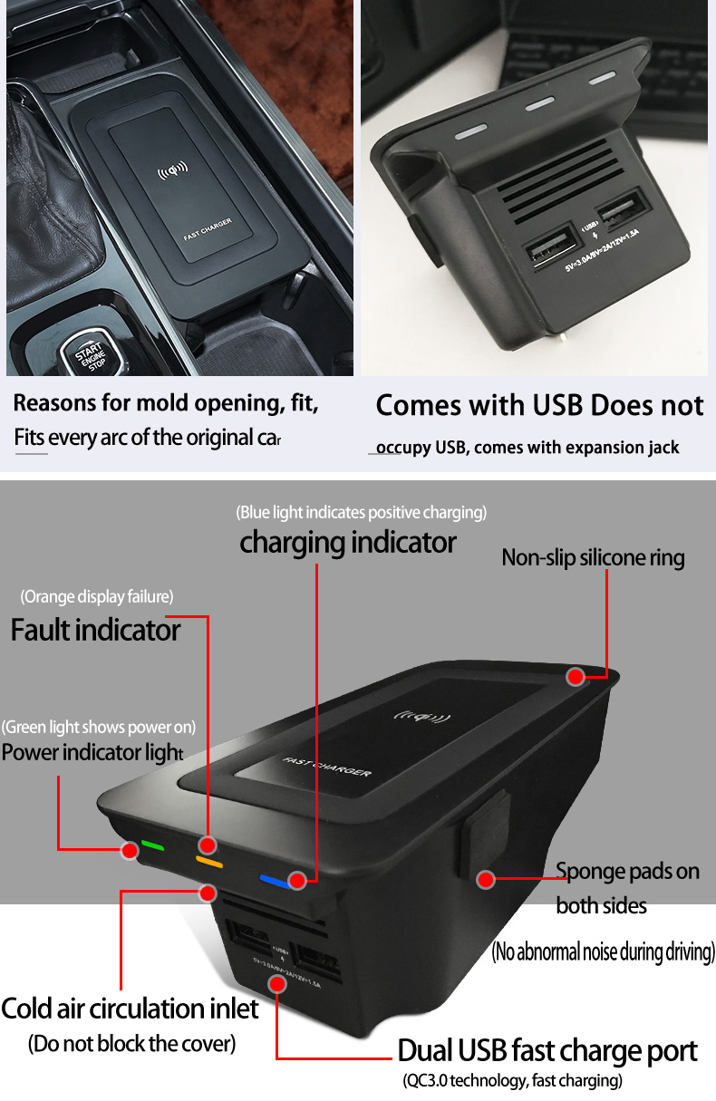 15w kabelloses Ladegerät für v – Wireless Phone Charger Pad Bewertung und Preis