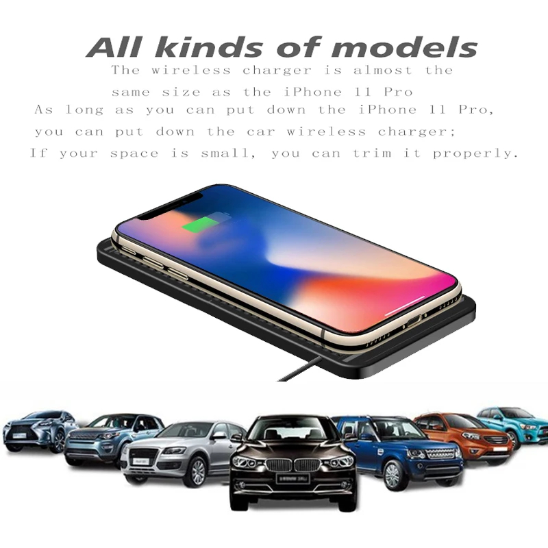 15 W kabelloses Autoladegerät, – Wireless Phone Charger Pad Bewertung und Preis